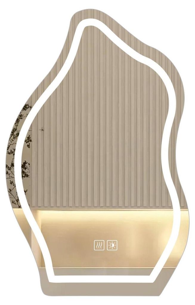 AIORBER LED badspiegel, asymmetrisch design, met Productafbeelding 