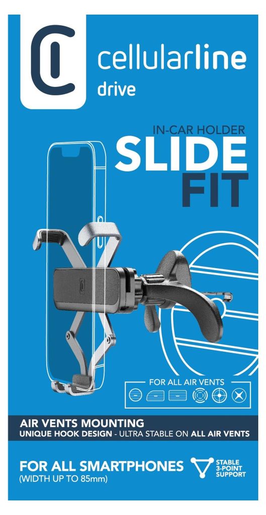 CELLULARLINE Cellularline Slide Fit - Support universel Image du produit 