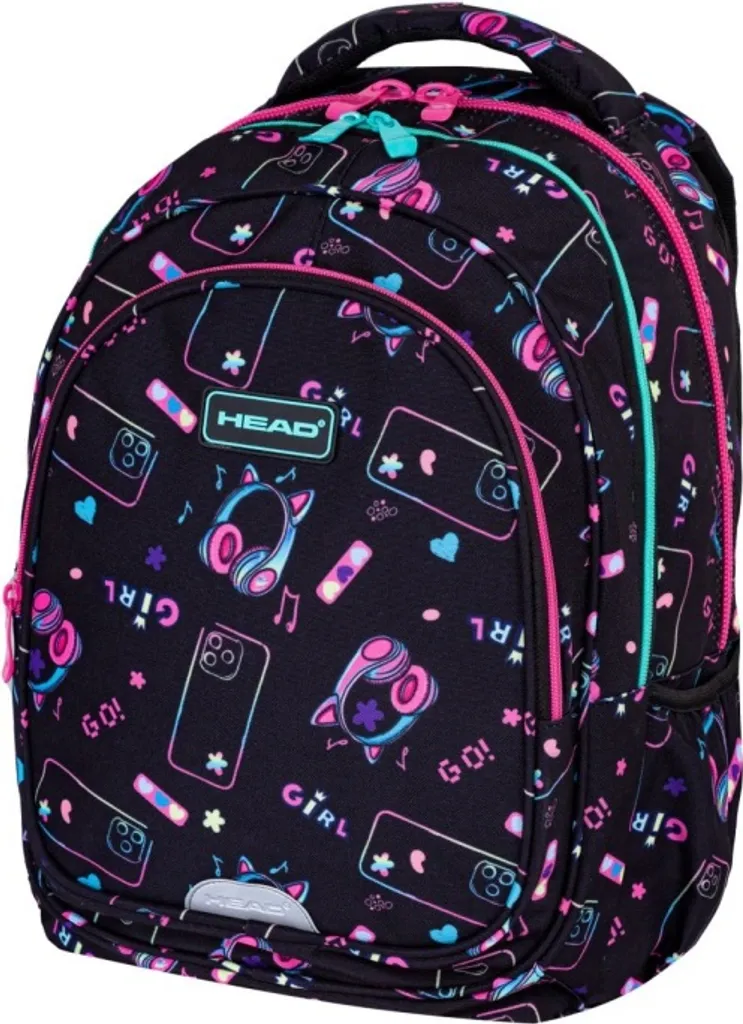 Sac à dos d'école Head GIRL GO avec compartiments spacieux et ergonomiques