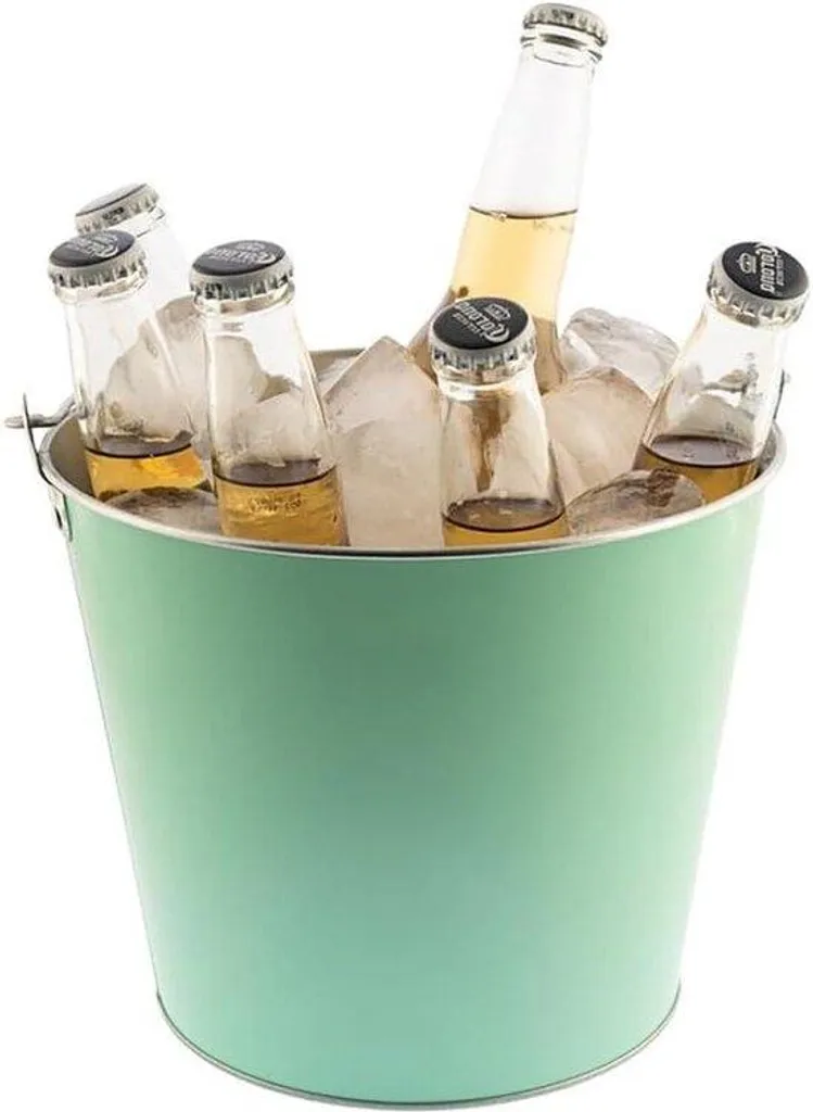 Seau à glace en inox pour réception - Garde vos boissons au frais
