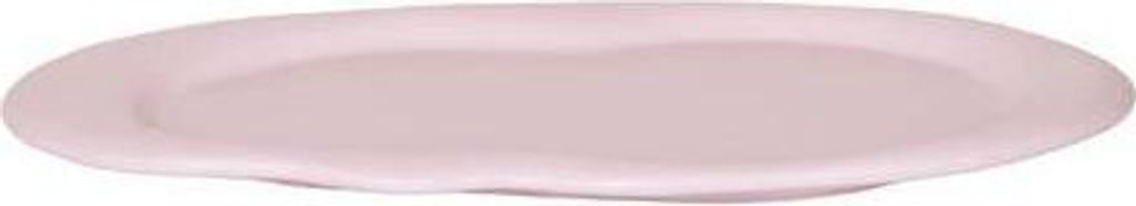 Wolkenteller Ovales Tablett Pink 30x13cm Metall Dekotablett für Pflanzen & Deko