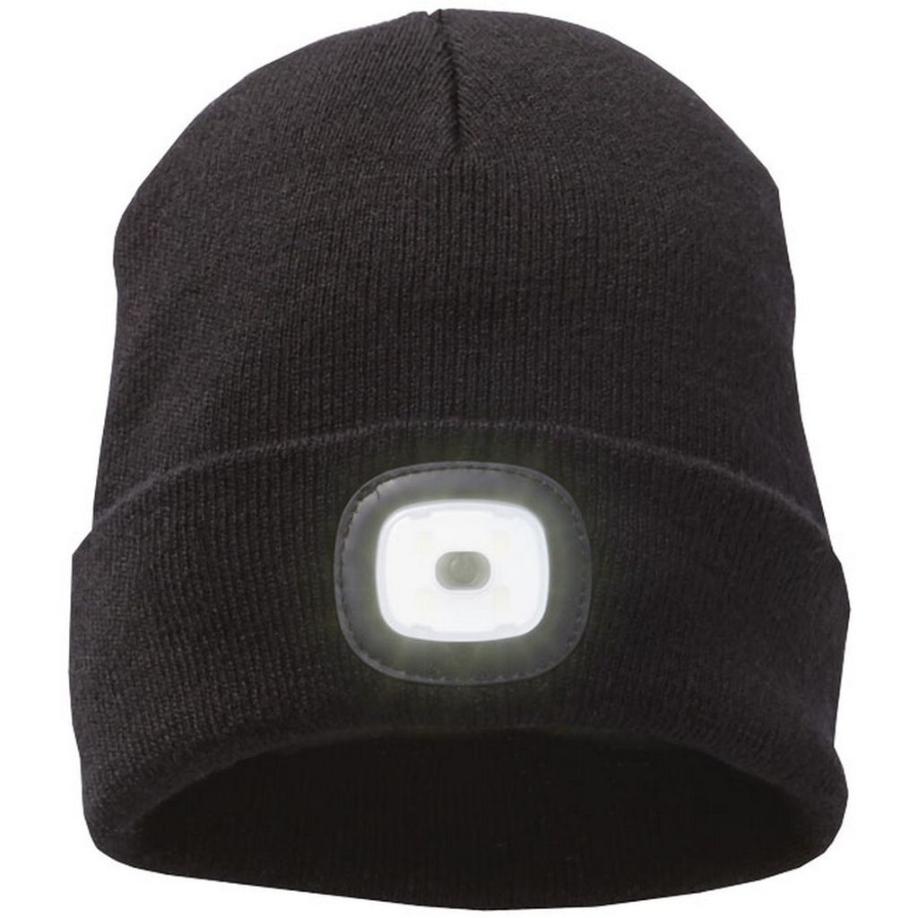 Elevate Uni Erwachsene Mighty LED Strick Beanie Mütze PF2229 (Einheitsgröße) (Schwarz)