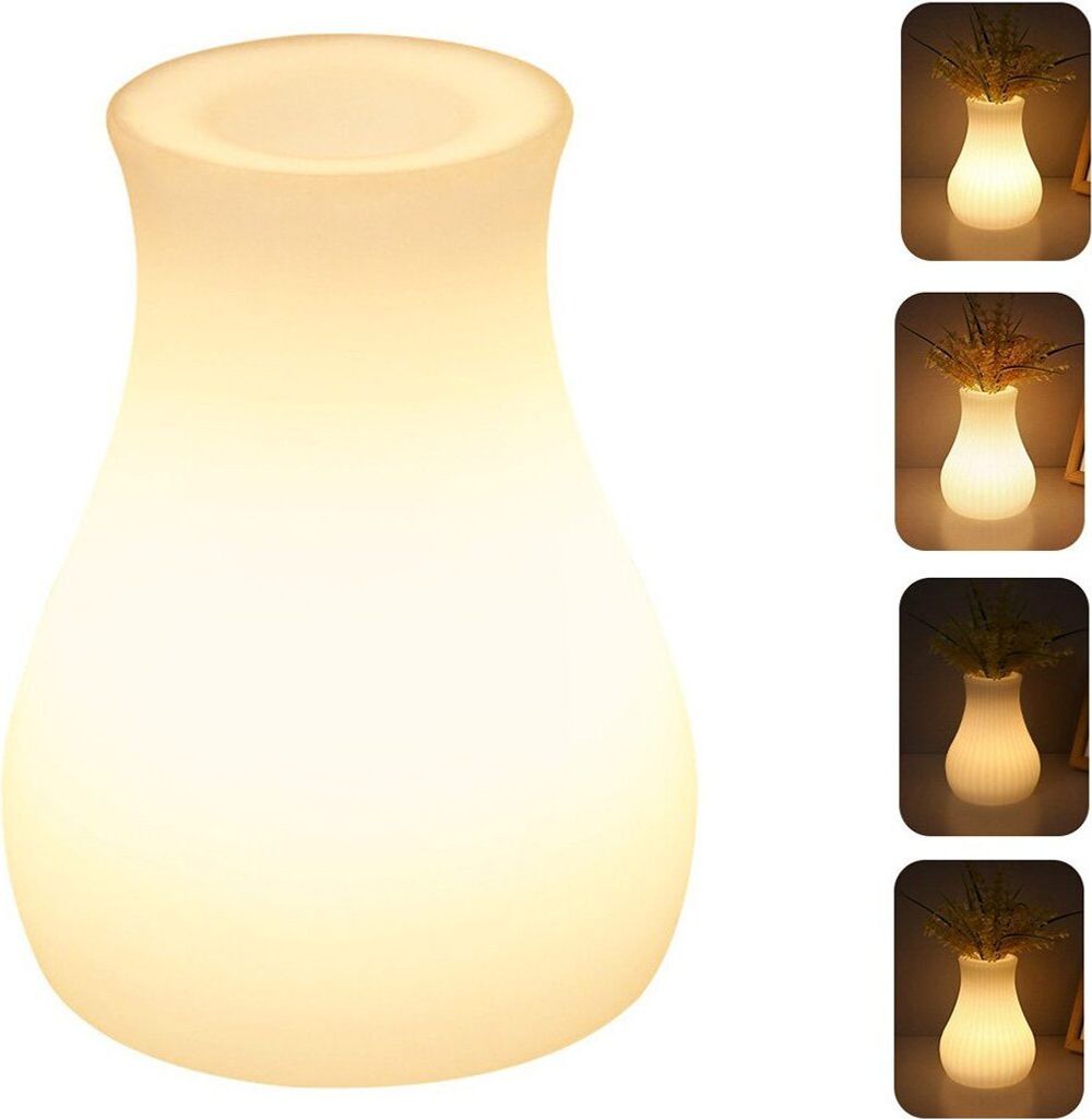 DOPWii Nachtlicht Vasenlampe, 3 Farben einstellbar, USB Produktbild 