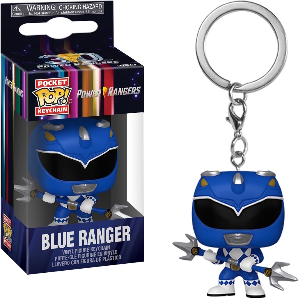Mighty Morphin Power Ranger 30th - Blue Ranger - Schlüsselanhänger Funko Pocket POP! Keychain