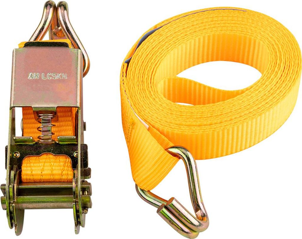 NEO TOOLS Zurrgurt mit Ratsche 25mm x 5m für 1000kg Polyester robust wetterfest ideal für Transport und Lagerung