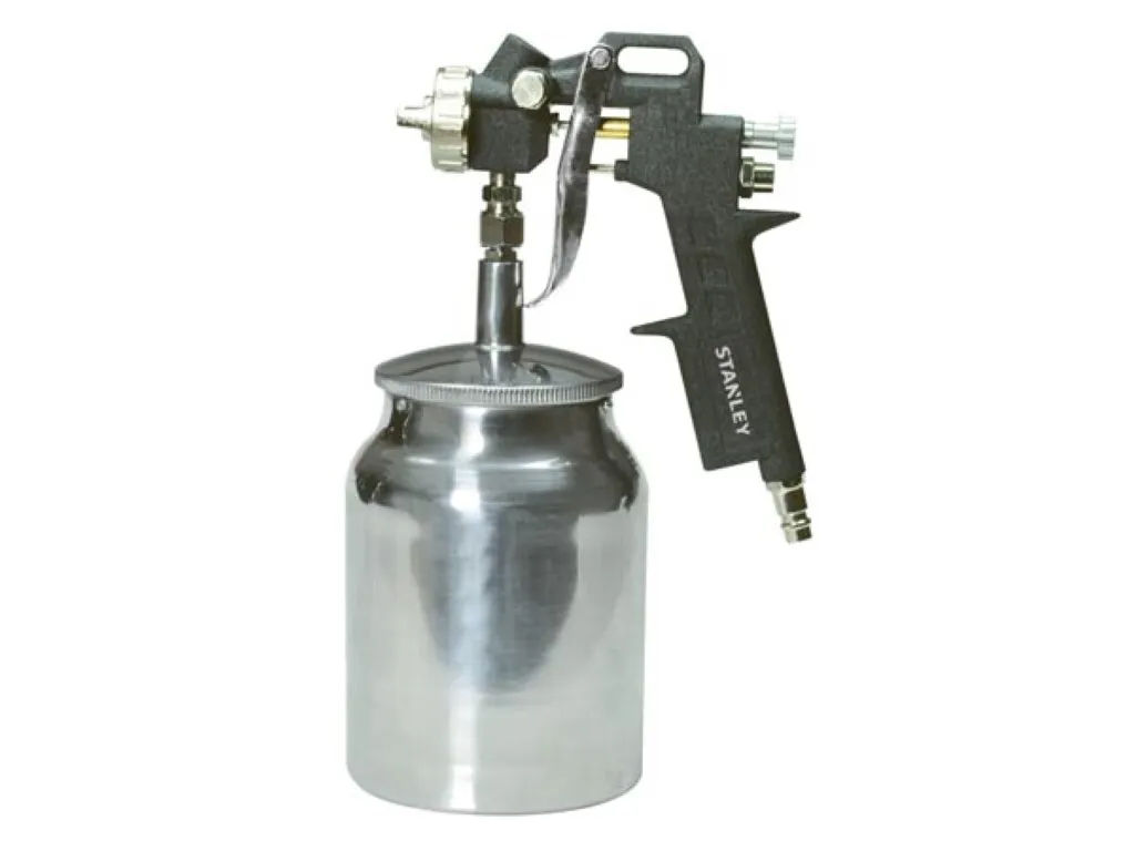 Pistolet de peinture à air comprimé Stanley avec réservoir 1L