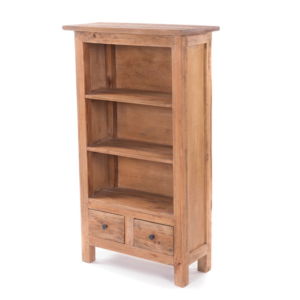 BÜCHERSCHRANK "LIBROS" | Mahagoni Holz, 102 cm | Holzregal Produktbild 
