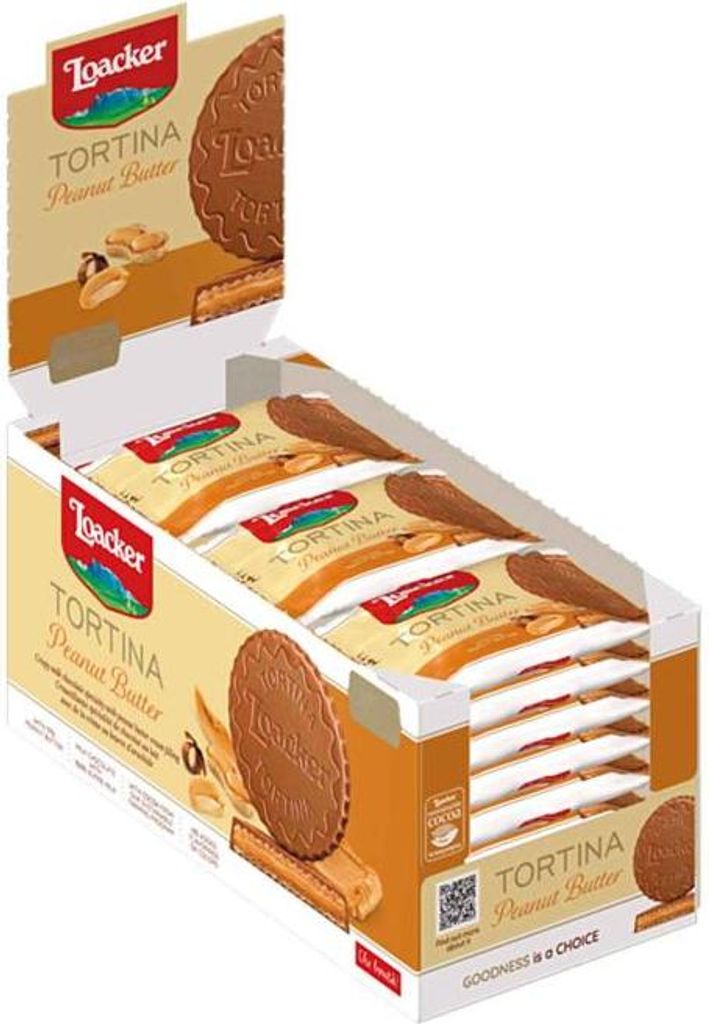 Loacker Tortina Peanut Butter 24x21g