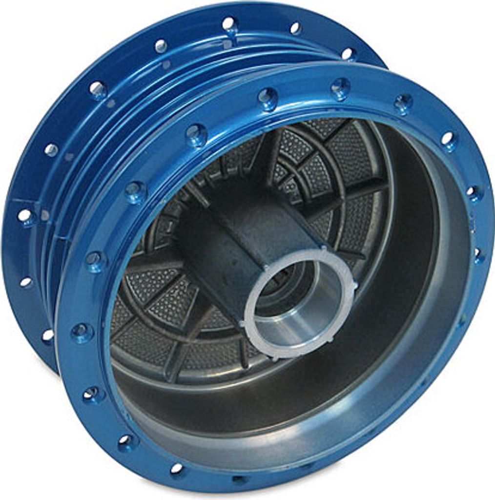 Nabe Radnabe Blau gerillt, ohne Lager für Simson S50, S51, S70 u.v.m.