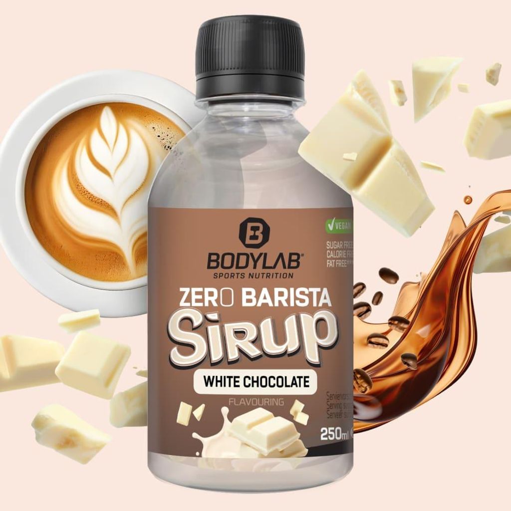 BODYLAB Zero Barista Sirup - 250ml - Weiße Schokolade Produktbild 