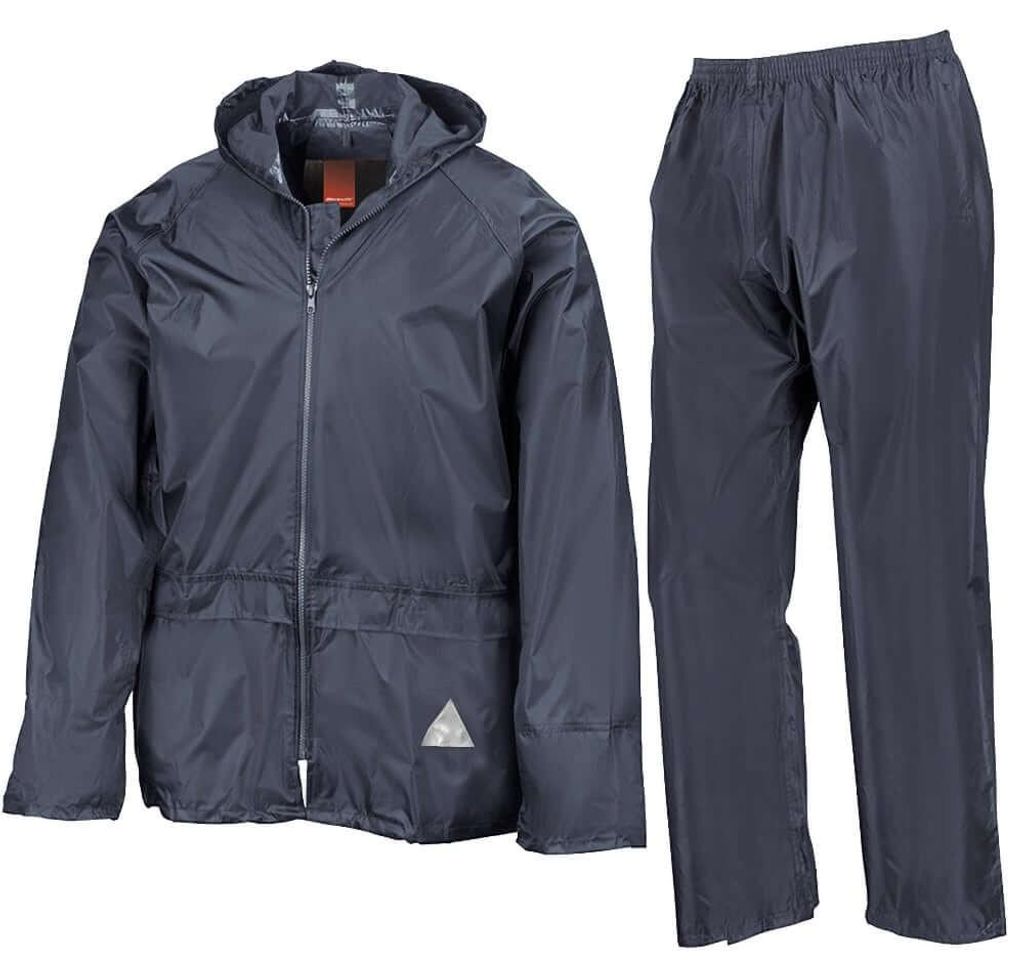 Result - Wasserfeste Jacke und Hose im Set für Herren FK3231 (XL Regulär) (Marineblau)