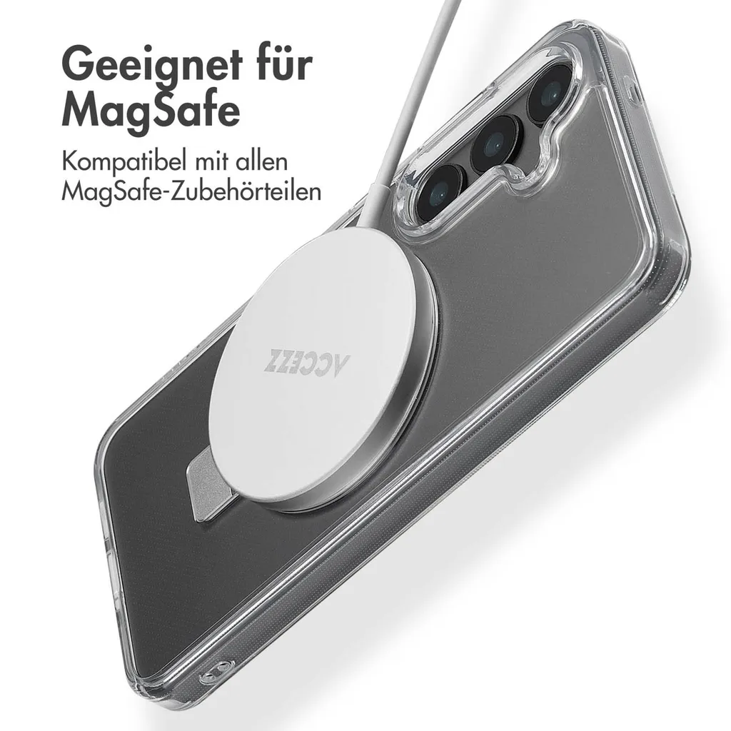 Accezz Ring Stand Backcover con MagSafe Samsung Galaxy S24 - Trasparente - 2
