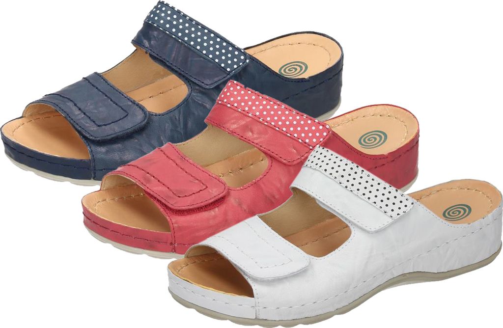 Dr. Brinkmann 701202 Schuhe Damen Pantoletten Clogs Sabot Leder, Größe:42 EU, Farbe:Rot