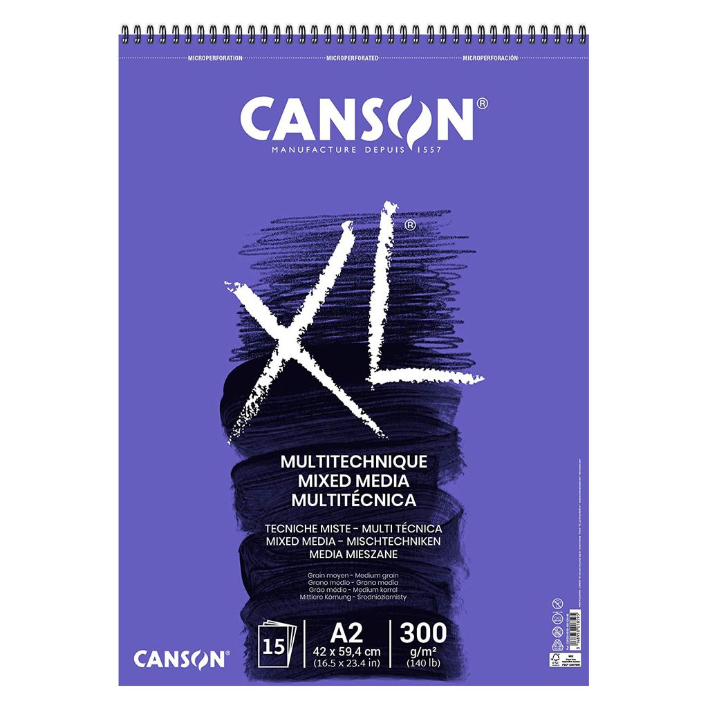 Podložka na náčrty a štúdie CANSON "XL MIX MEDIA", DIN A2 Obrázok produktu 