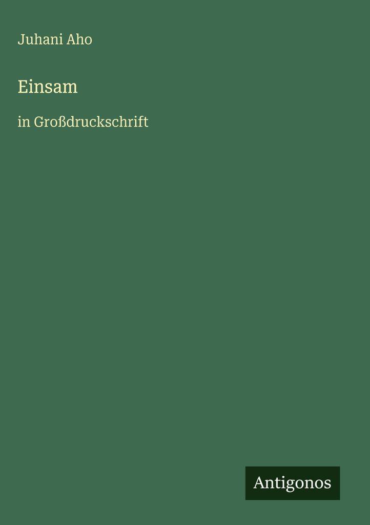 Einsam