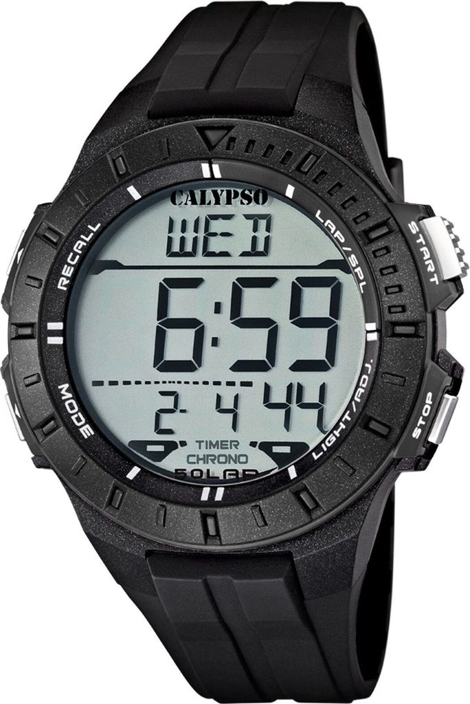 Calypso Uhr by Festina Digital Herrenuhr K5607/6 schwarz Digitaluhr