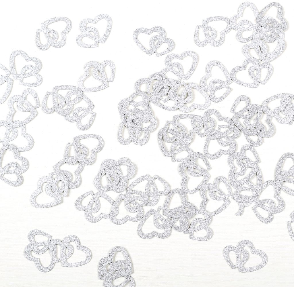Oblique Unique Herz Konfetti Glitzer Streu Deko für Produktbild 4