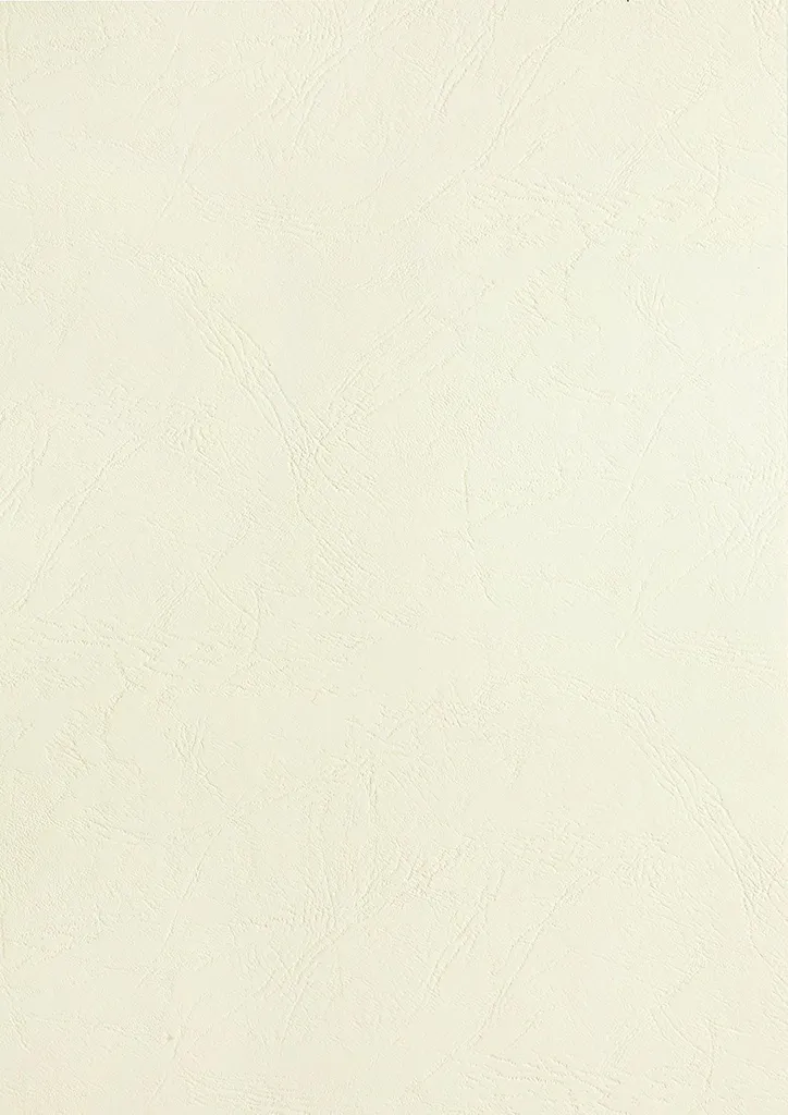 Couverture de Reliure A4 Blanche Anti-Pliure Effet Cuir Lot de 100