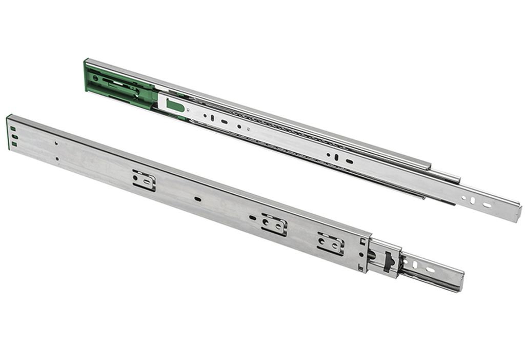 GTV 1 Paar Soft-Close Vollauszug Teleskopschiene Versalite Light Schubladenschiene Schubladenschienen 350mm