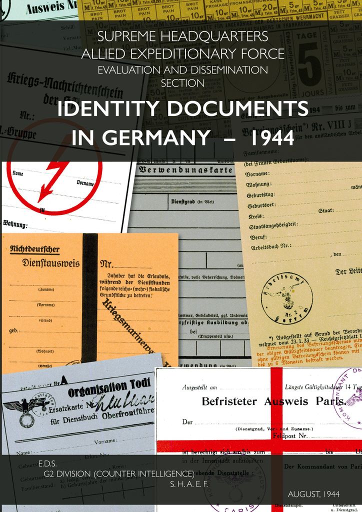 Identity Documents In Germany - 1944