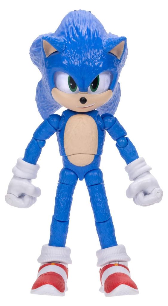 Sonic 3 Movie Actionfigur Sonic, 12,7 cm, Blau Produktbild 