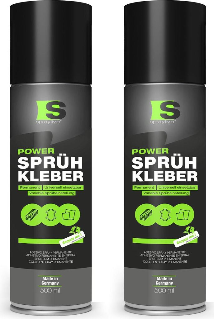 Spraytive 2x 500ml Power Sprühkleber – Starke Haftung für Produktbild 