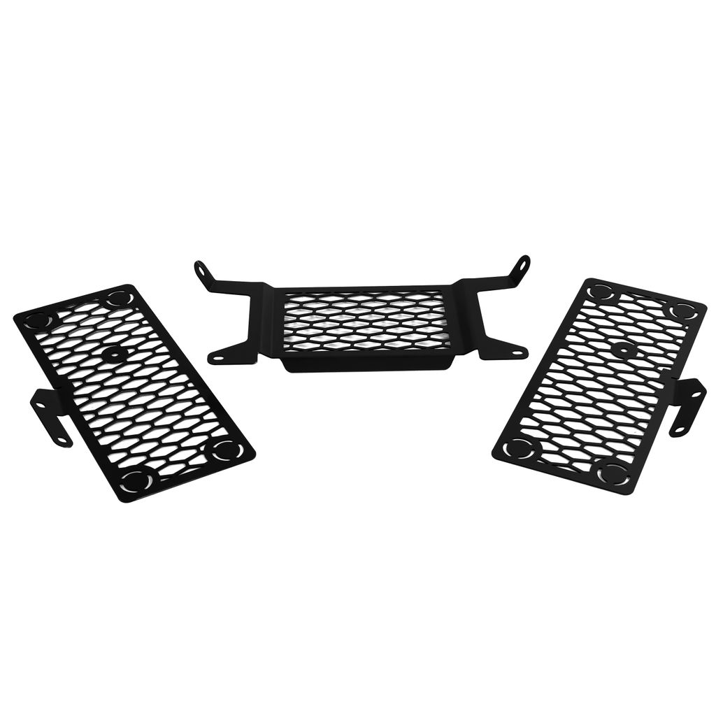 ZIEGER Pro Kühlerabdeckung kompatibel mit Ducati Multistrada V4 schwarz