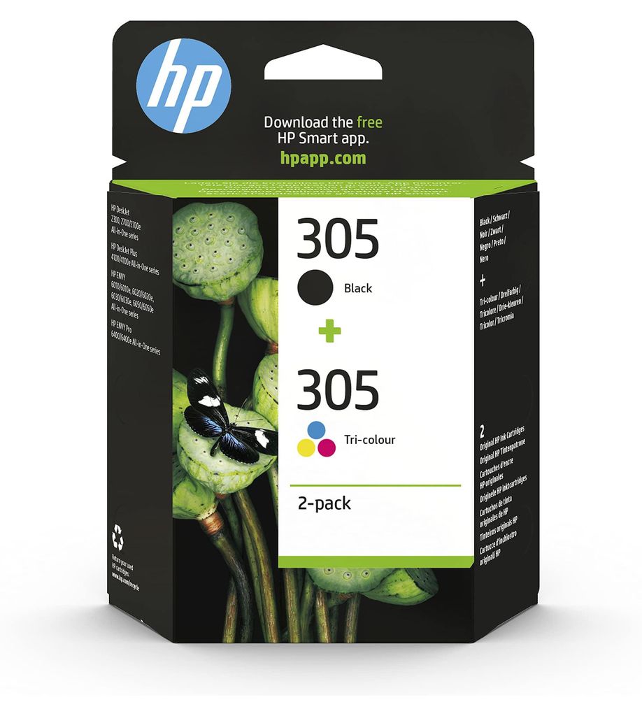 Originálna tlačová kazeta HP 305 v balení 2 ks azurová/ Obrázok produktu 