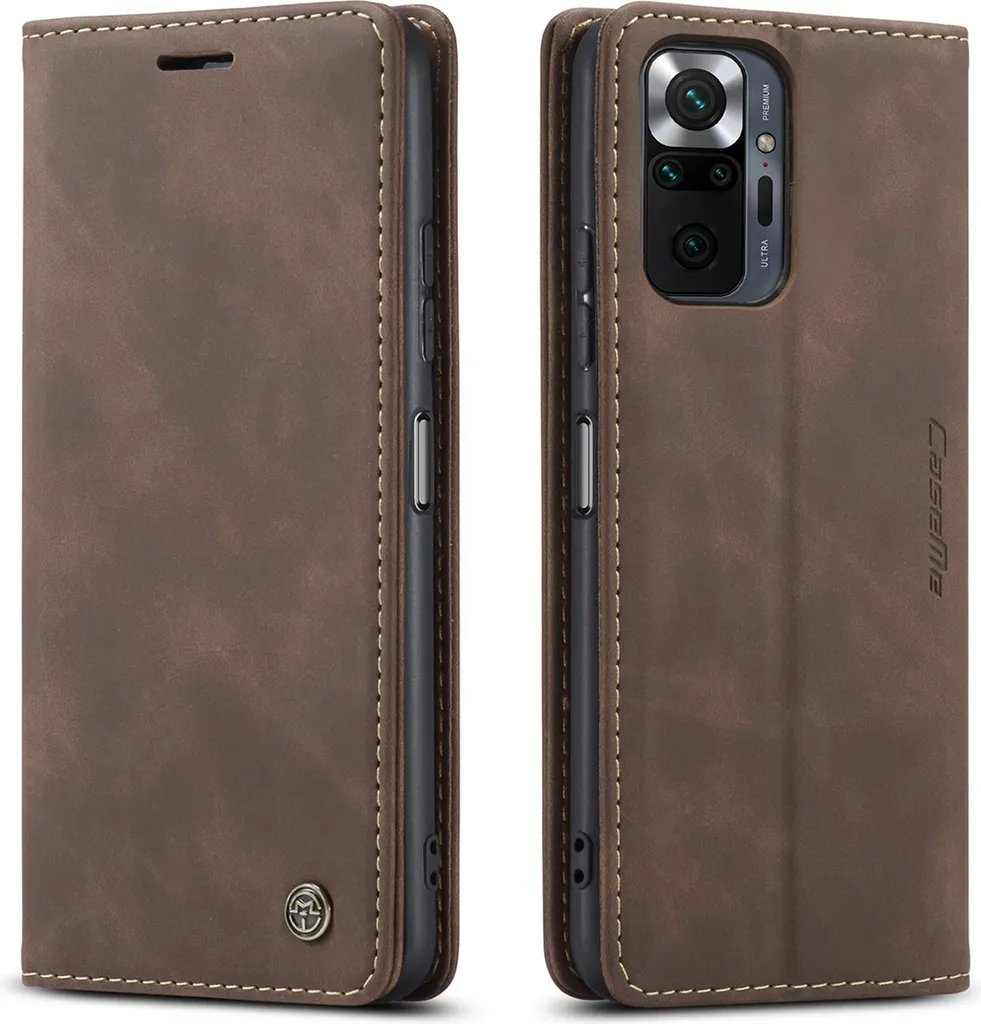 Custodia Redmi Note 10 Pro Vintage in Finto Cuoio Caffè | Protezione Retro