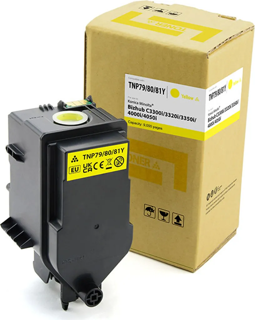 Toner jaune Cartridge Web TNP81Y pour imprimante Minolta AAJW251