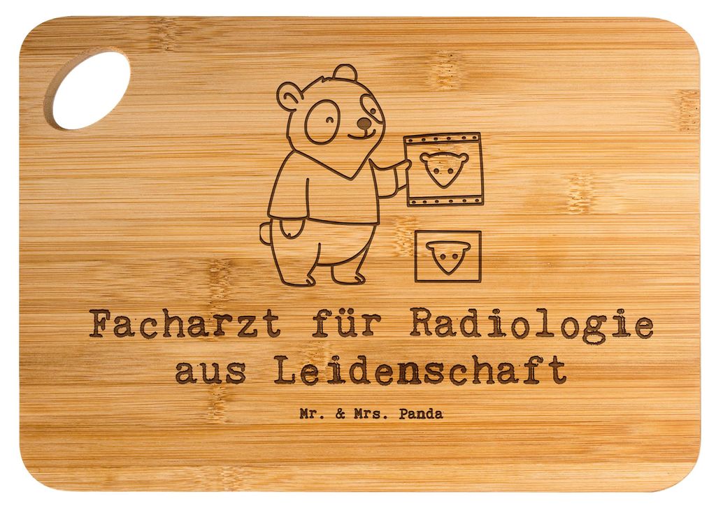Mr. & Mrs. Panda wurstbrett Facharzt für Radiologie Leidenschaft - Transparent - Geschenk, Frühstücksbrett, Frühstücksbrettchen, Holzbrett, Br...