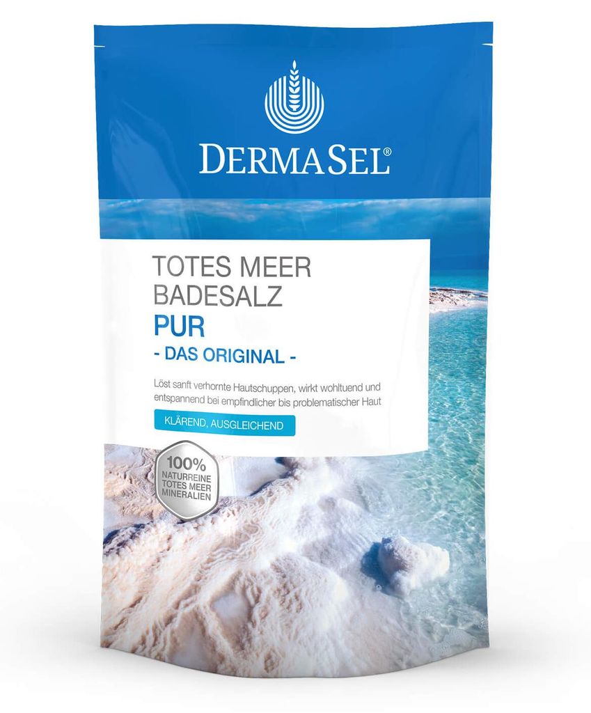 Dermasel Totes Meer Badesalz Pur 500 g Produktbild 