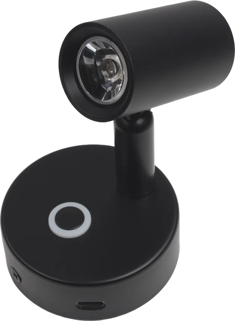 Lampada LED 12V 24V Robusta per Camper Barca USB-C Dimmer - Nero - 2