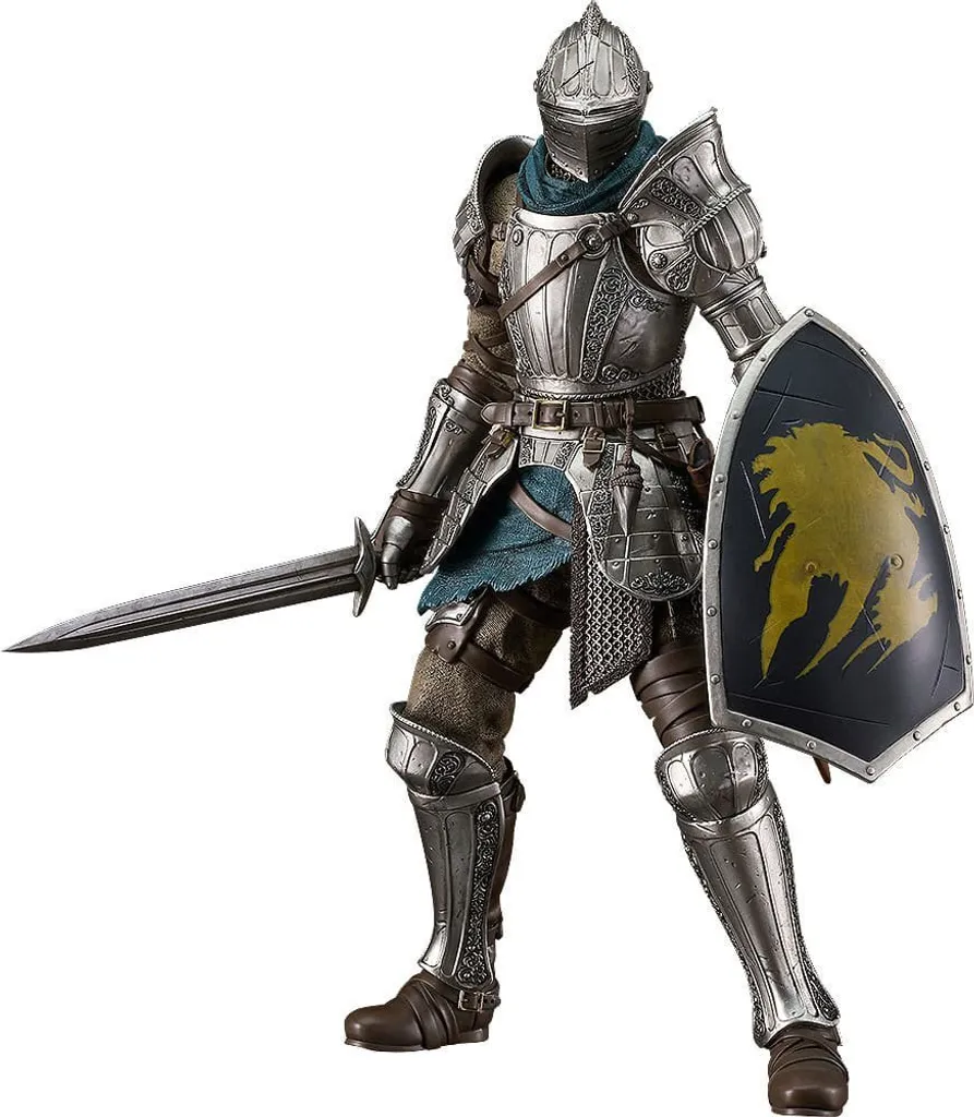 Figurine Demon's Souls avec armure cannelée aux détails en métal