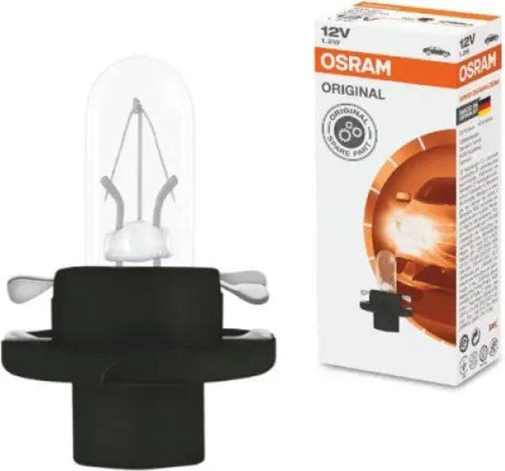 OSRAM ORIGINAL BX8.4d 12 V/1,2 W jet black (luzem) Zdjęcie produktu 