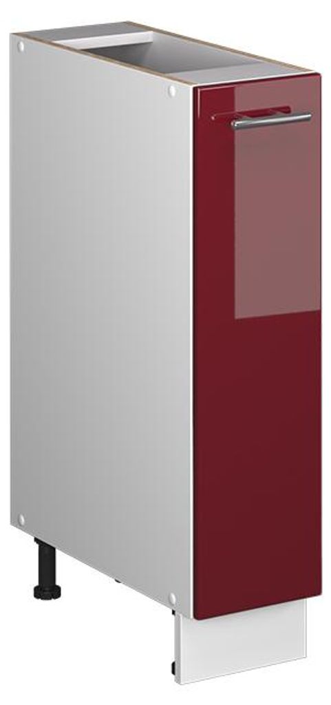 Apothekerschrank Vicco Fame-Line Bordeaux Hochglanz/Weiß 20 Produktbild 
