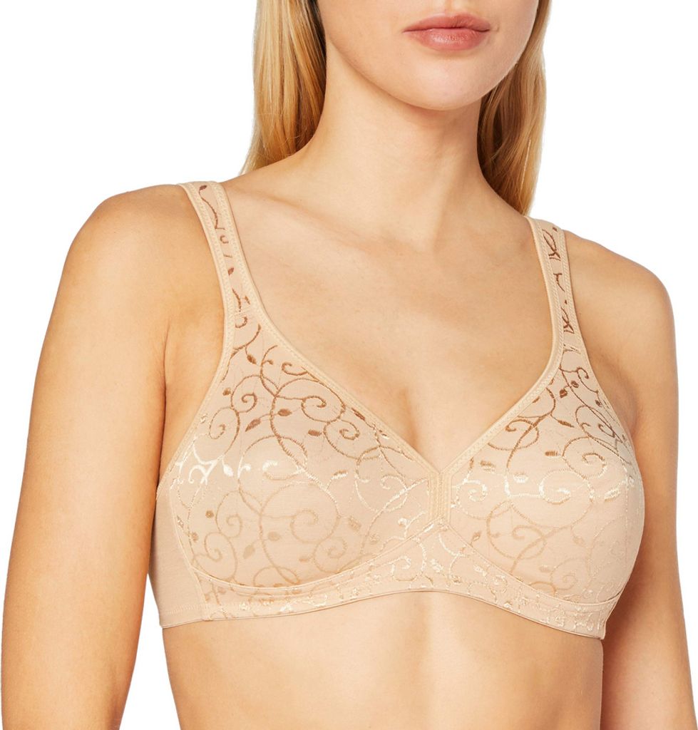 Triumph Elegant Baumwolle N BH ohne Bügel Natürliches Tragegefühl, Doppellagig verarbeitete Cups, Breite Träger
