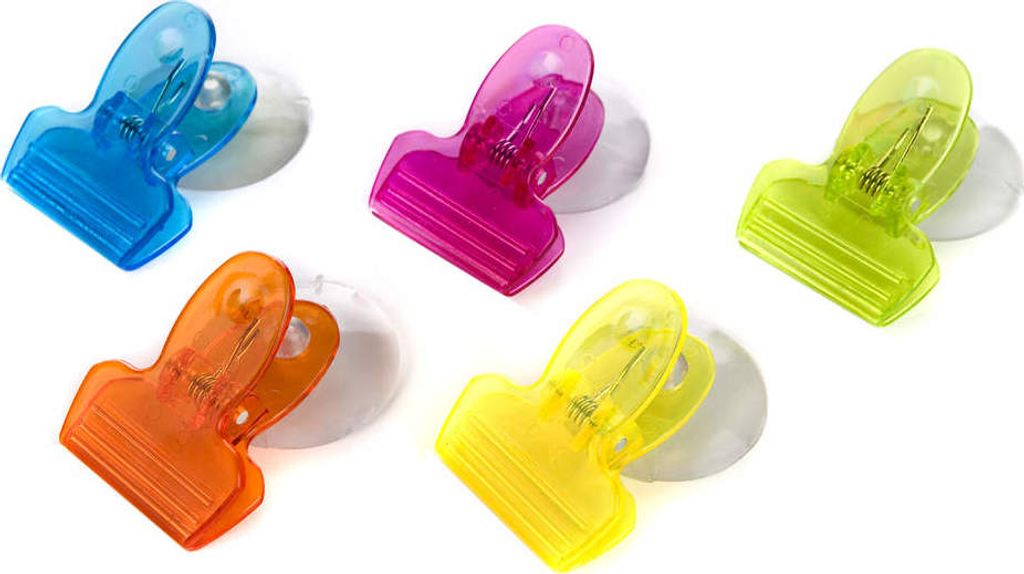 Universalclips, Saugnapfclips Accasa 5 Stück Produktbild 