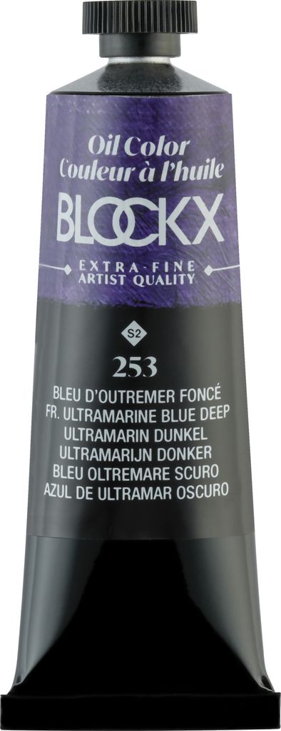 Blockx 3x Ölfarbe, Tube 35ml Ultramarinblau dunkel| 213253BXC