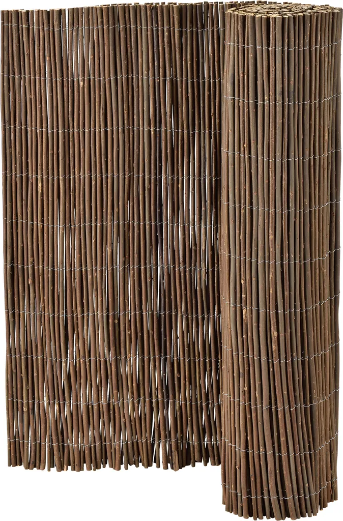 Protégez votre intimité avec ce tapis en osier 1,5x5m - Brise-vue