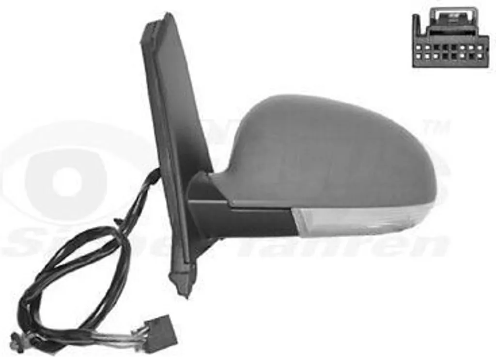 Rétroviseur Extérieur Complet pour VW Golf Plus Miroir Asphérique