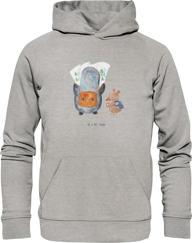 Mr. & Mrs. Panda Organic Hoodie Pinguin & Maus Wanderer Produktbild 