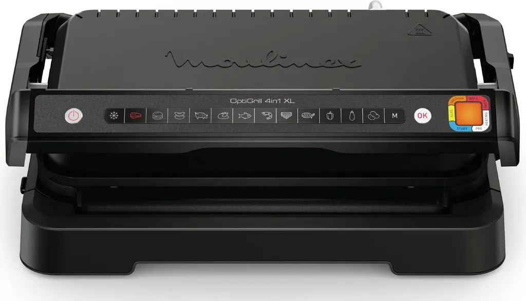 Gril électrique 4en1 Moulinex Optigrill XL GI7848 noir multi-cuisson