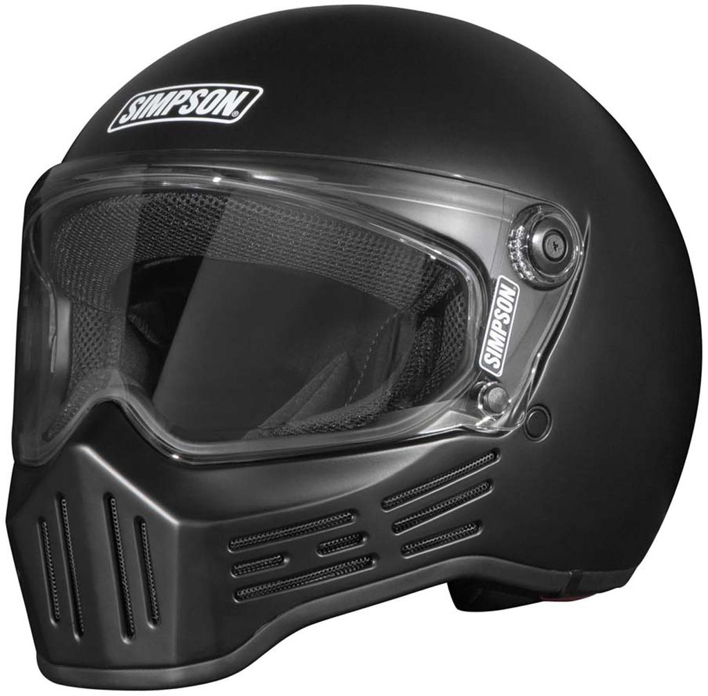 Simpson M30 Motorrad Helm, matt schwarz, L