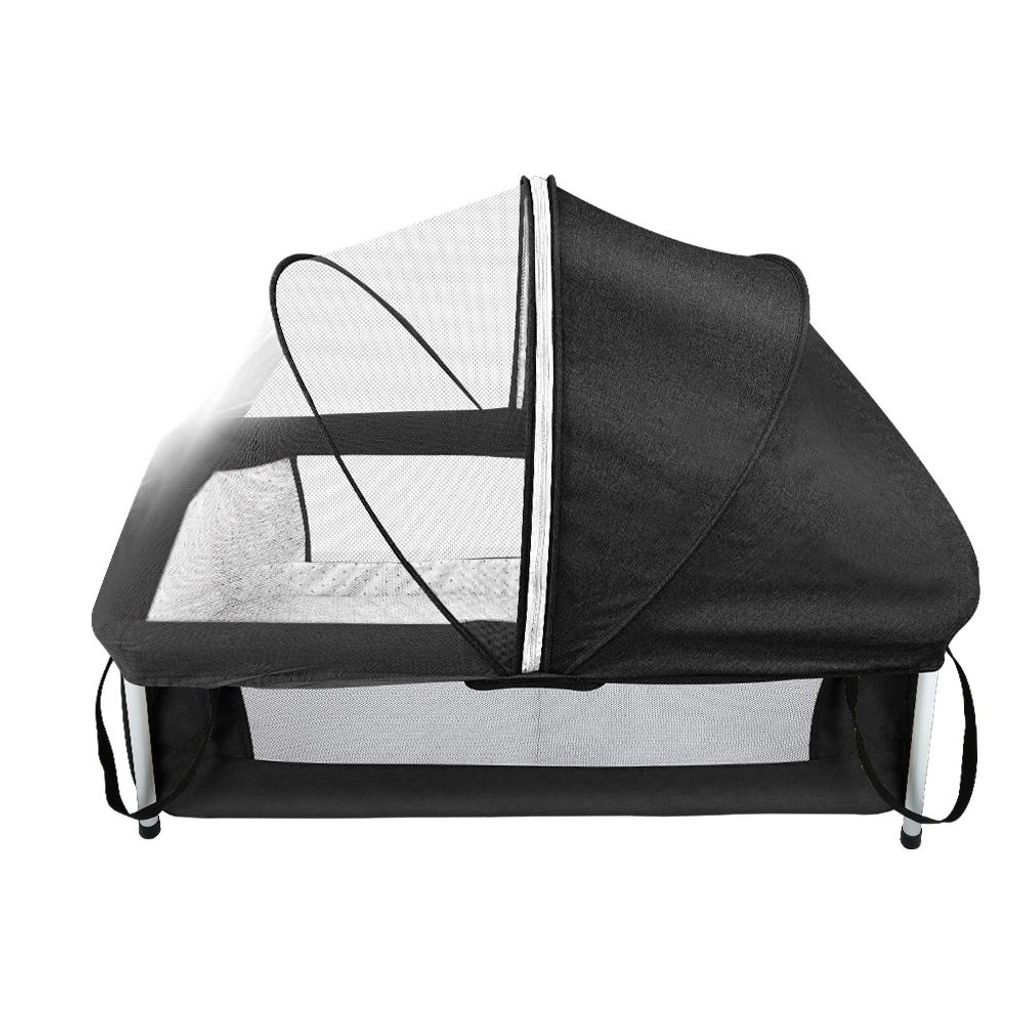 Lit d'appoint Berceau pliable avec matelas Moustiquaire Image du produit 