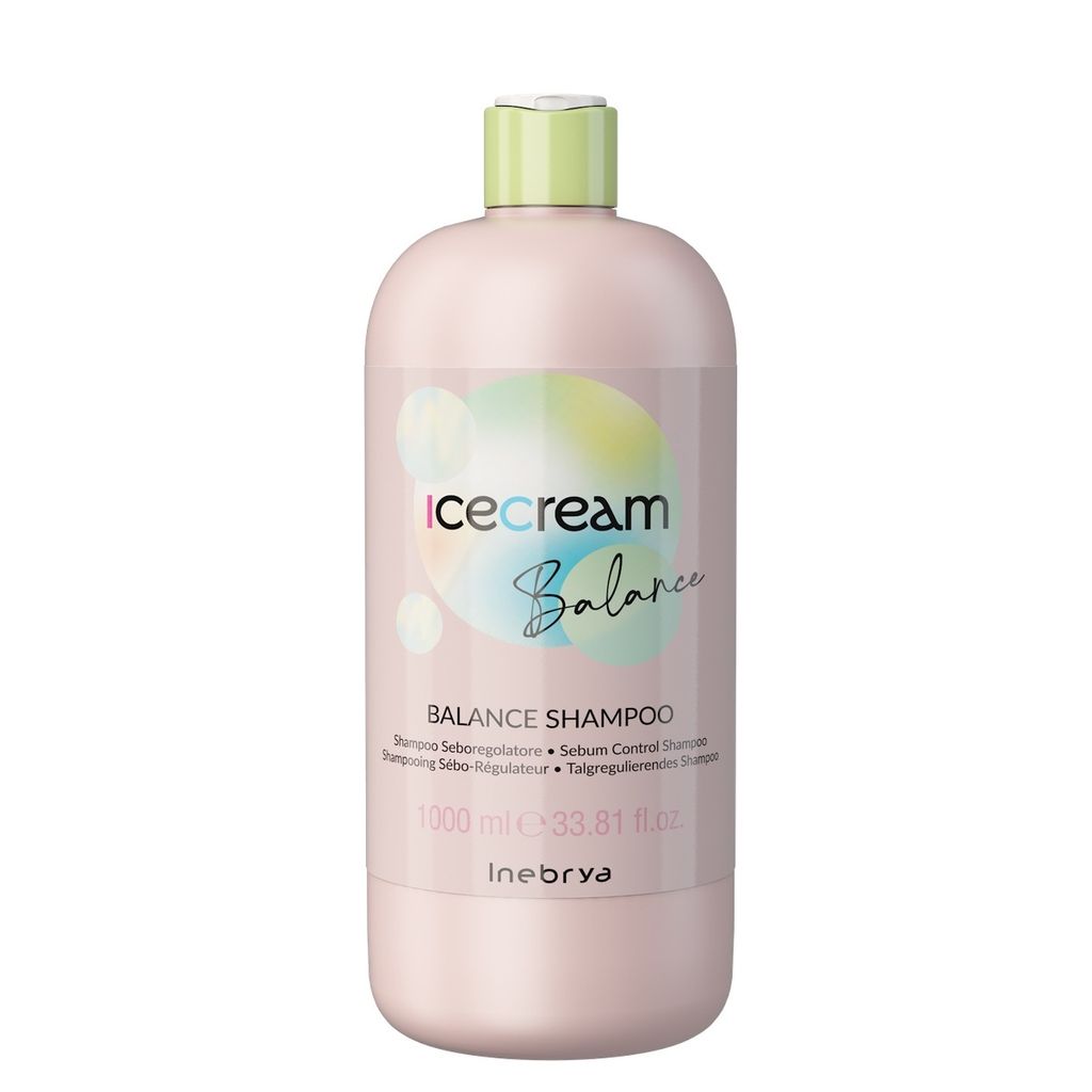 A product shot of a bottle of shampoo.