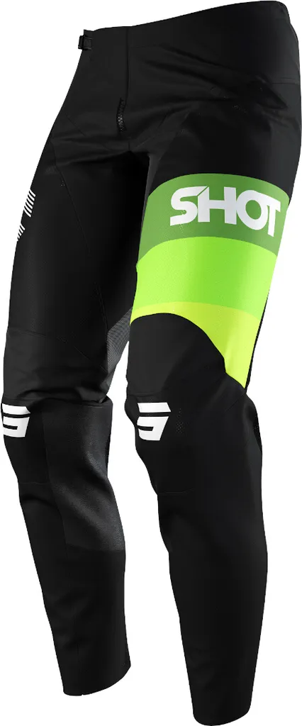 Pantalon Moto Cross Shot Contact Story Taille 36 Noir Vert - Équipement MX