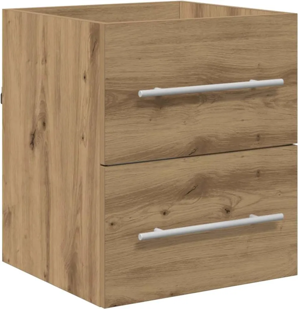 Mobiletto Artisan Rovere Retrò - Comodino Artigianale 38,5x41x48 cm