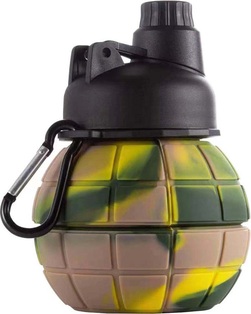 550 ml Wasserflasche in Lebensmittelqualität, hohe Temperaturbeständigkeit, große Kapazität, faltbarer Wasserkocher, Reisetrinkflasche, Outdoor...