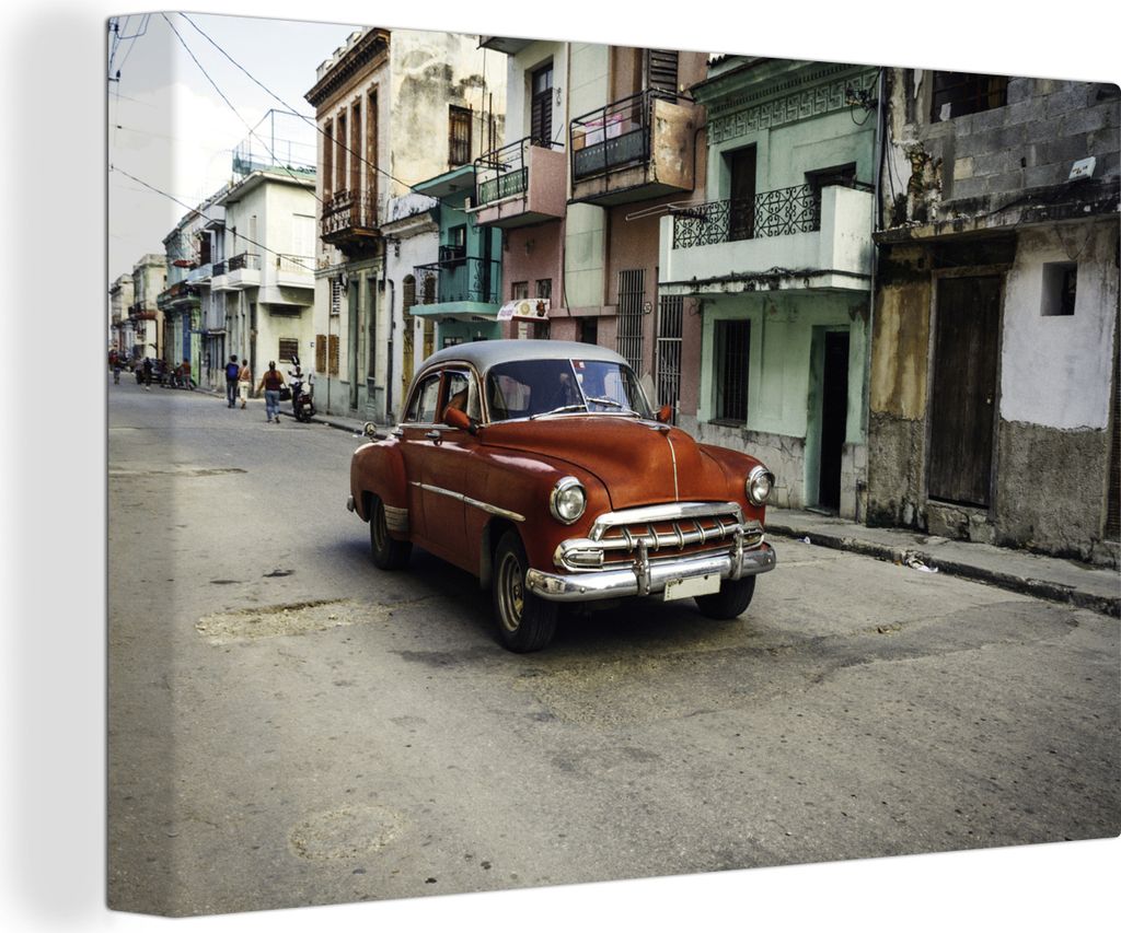 OneMillionCanvasses - Leinwandbilder - 140x90 cm, Quecksilber Monterrey in Kuba, Wandbilder Kunstdruck Wanddekoration
